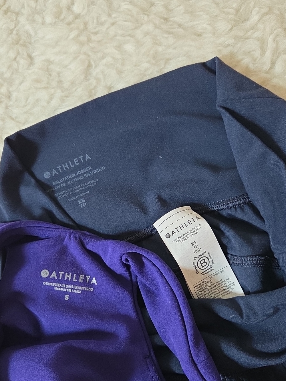 Athleta Matching Set-Solutation Jogger SzS/Conscious Grop in Powervita Bra Sz XS - Picture 9 of 13